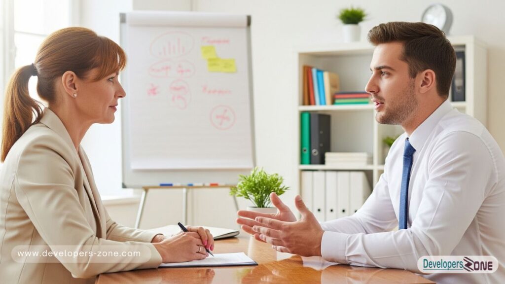 Interviews and candidates discuss the position.